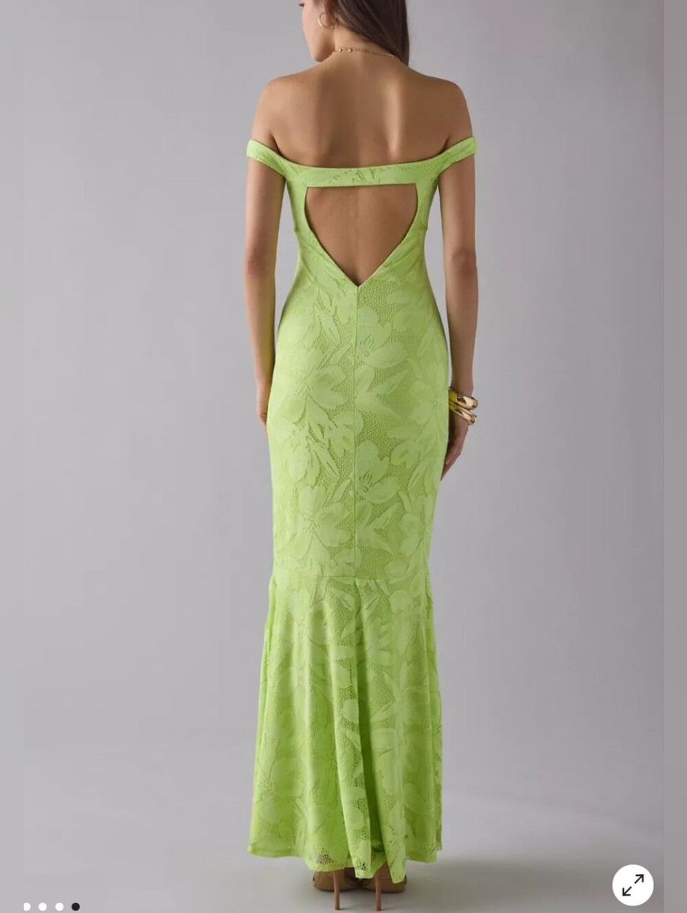 AFRM Off-Shoulder Mermaid Lace Gown